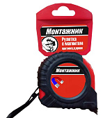 Рулетка с магнитом 10м*25мм Монтажник  601025