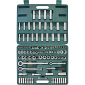 Набор инструмента Jonnesway универсальный 1/4", 3/8 и 1/2"DR, 107 предметов